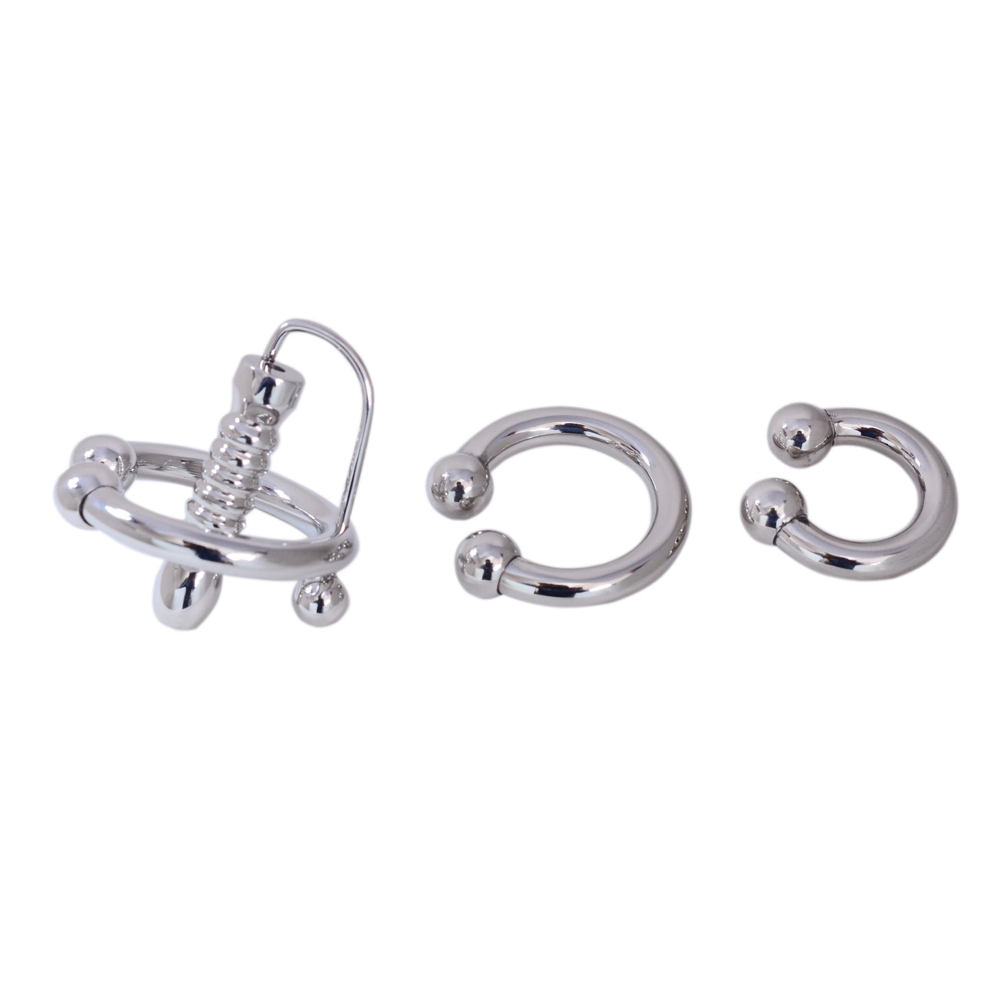 Horseshoe Glans Ring with Wedge Plug