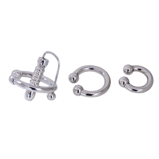 Horseshoe Glans Ring with Wedge Plug