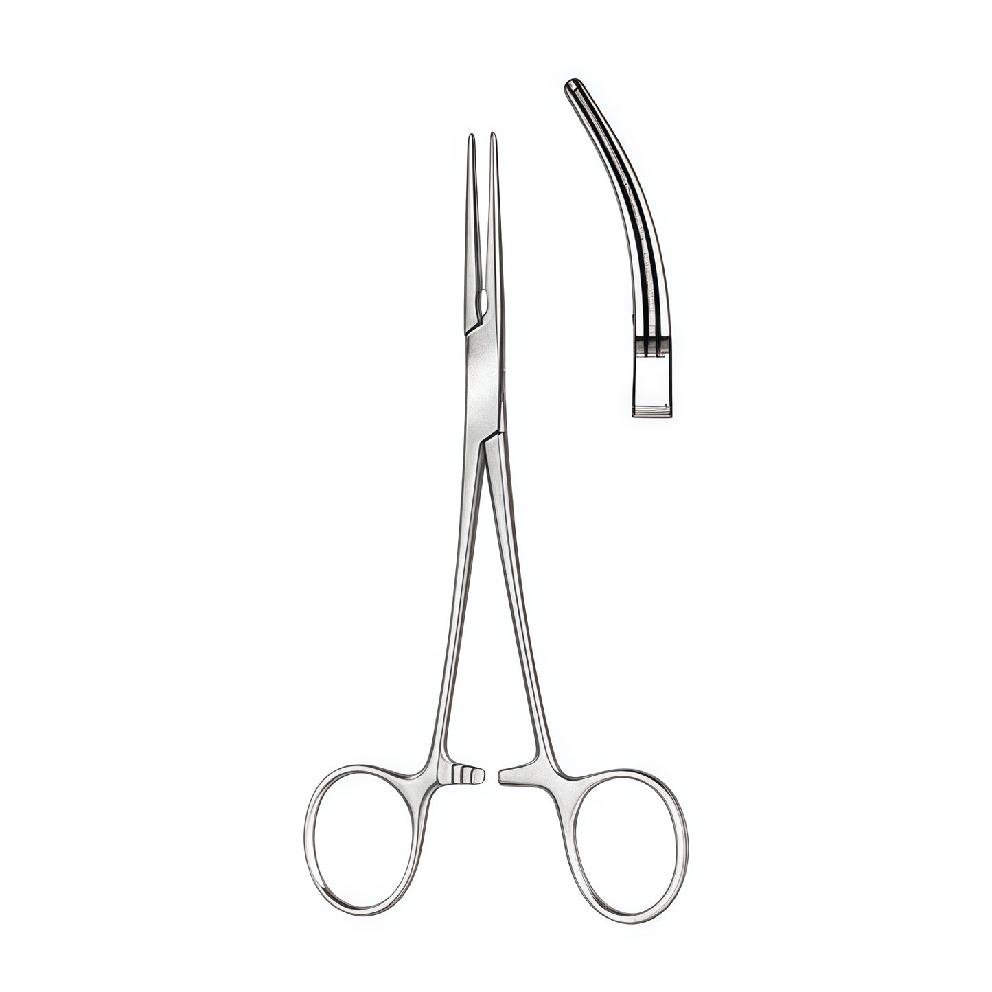 De-Bakey Rankin Curved Atrauma Hemostatic Forceps – Precision Instrument for Trauma-Free Vessel Clamping