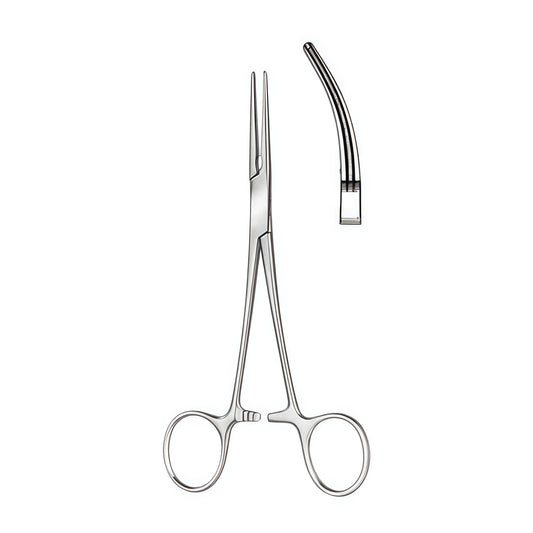 De-Bakey Rankin Curved Atrauma Hemostatic Forceps – Precision Instrument for Trauma-Free Vessel Clamping