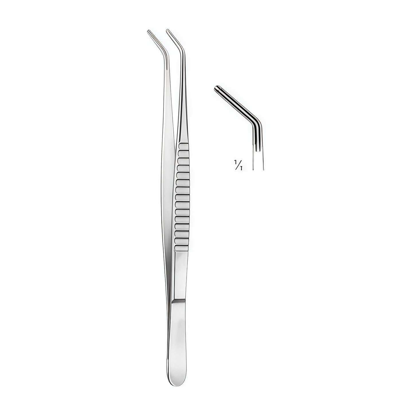 DeBakey Atrauma Tissue Forceps – Angled Design for Precision in Delicate Tissue Handling