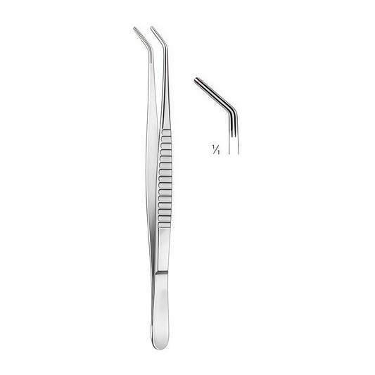 DeBakey Atrauma Tissue Forceps – Angled Design for Precision in Delicate Tissue Handling